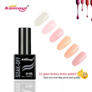Kamayiの注文のブランドの熱い販売72colorsの釘のための専門色の紫外線ゲルのマニキュア12ml